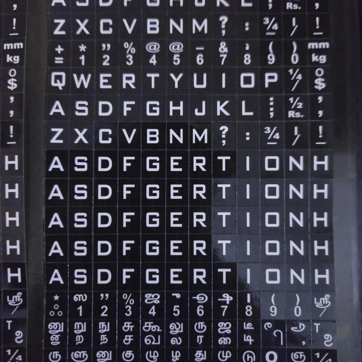 Typewriter Keytop Sticker Set