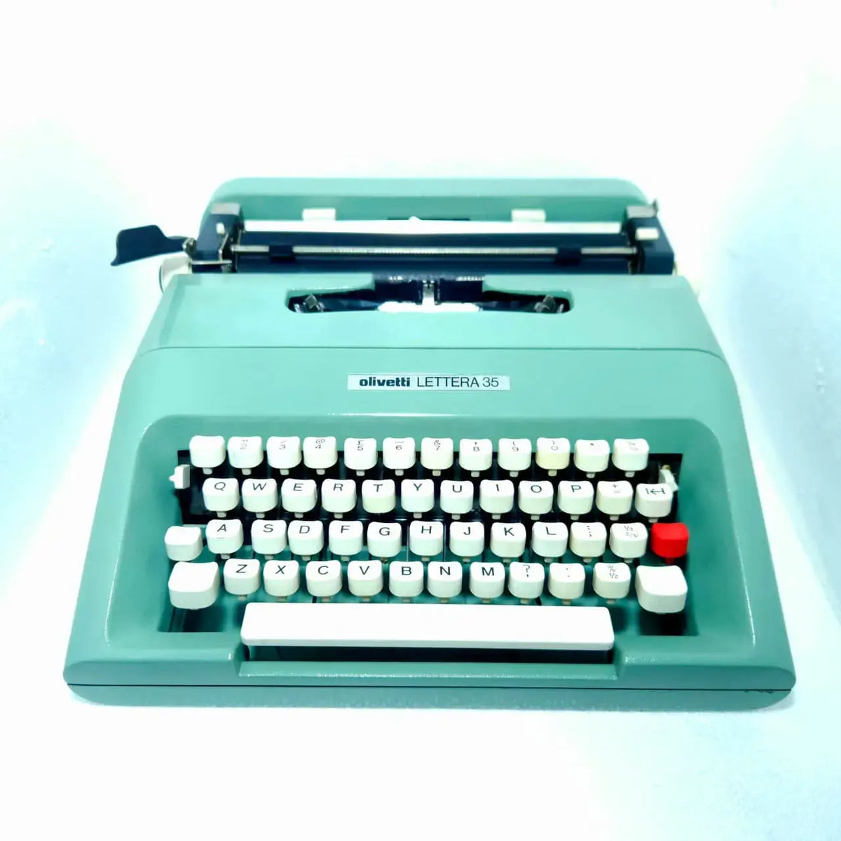 Olivetti Lettera 35 British Green Typewriter