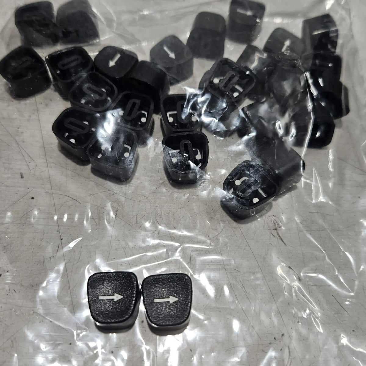 Black Godrej Back Space typewriter keytop for manual typewriter repair restoration and typing machine spare parts