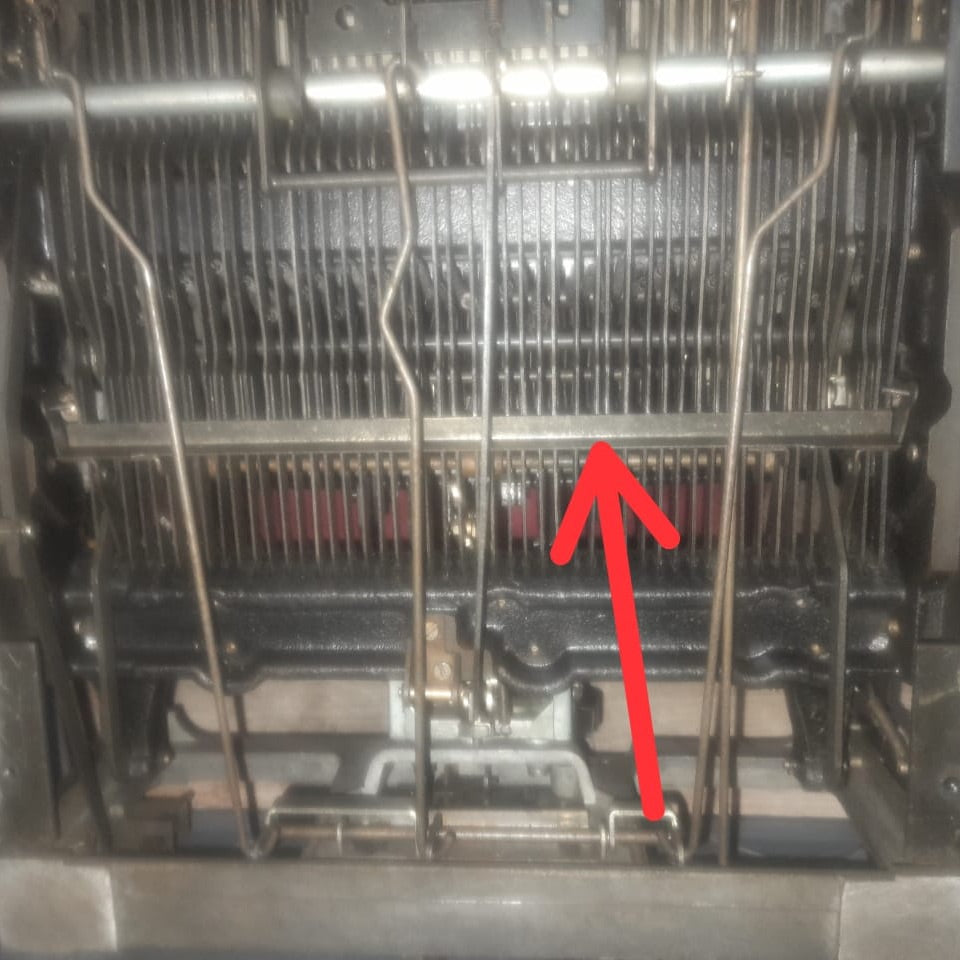 Godrej Prima Space Bar Inner Link fitted inside typewriter spacing system RR Typewriter Mart