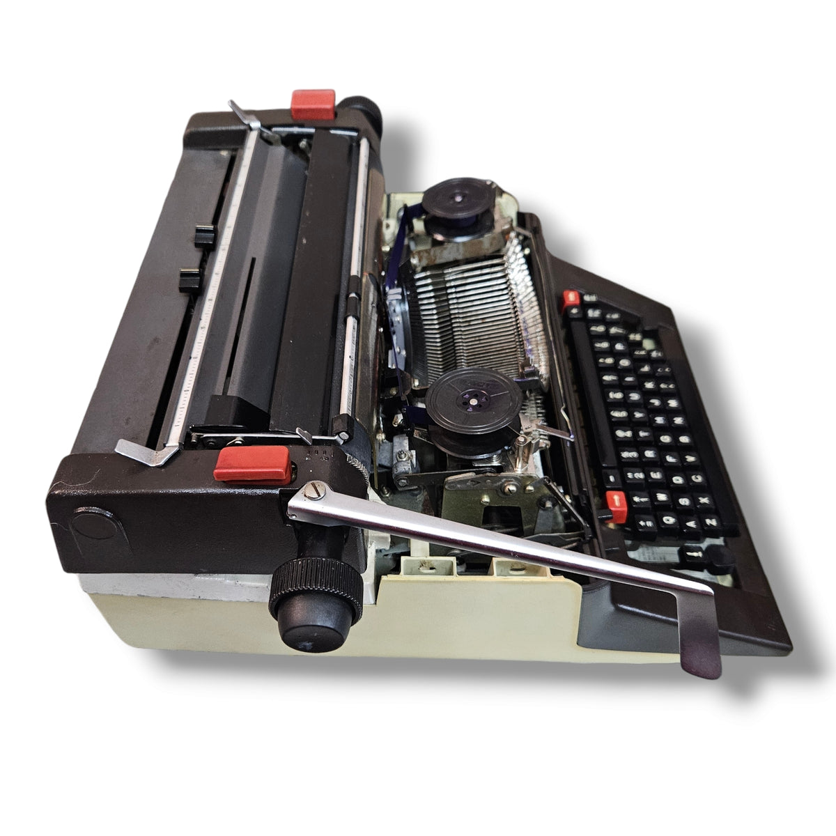 Facit Scholar English Typewriter side profile, Buy Facit English Typewriter from RR Typewriter Mart