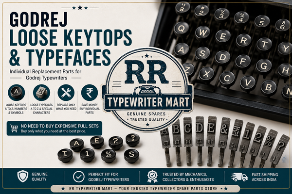 Godrej Typewriter Individual Keytops & Typefaces