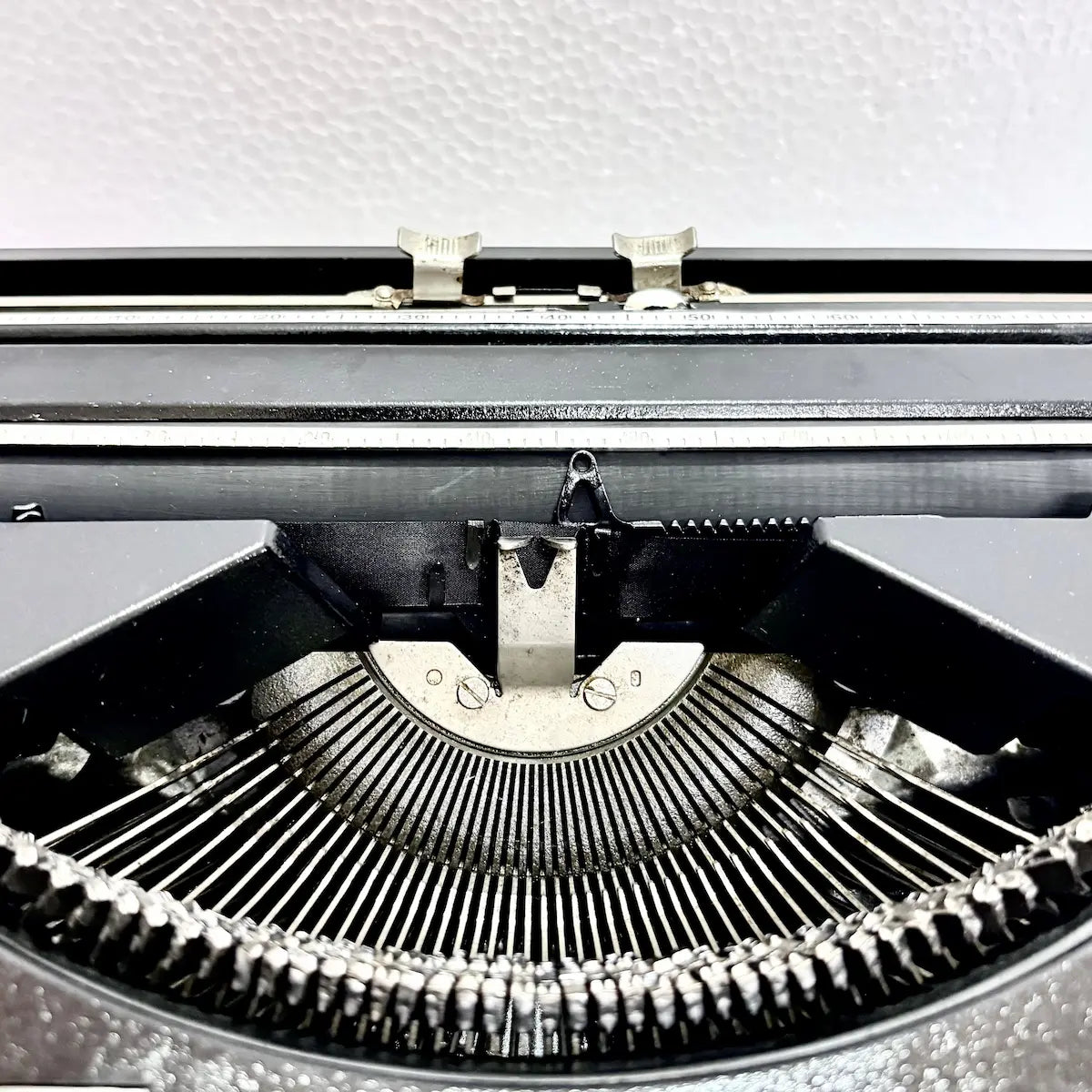 Vintage Hermes Baby Black Shadow manual typewriter, portable English typing machine, RR Typewriter Mart online