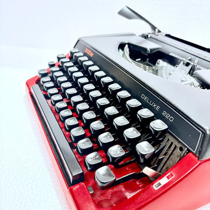 Brother Deluxe 220 Typewriter Inferno Red Edition