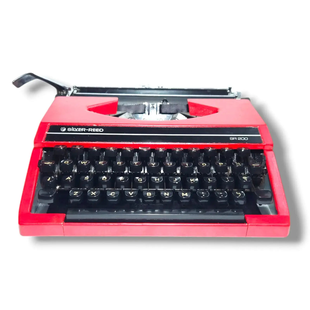 Silver Reed Cherry Red Typewriter