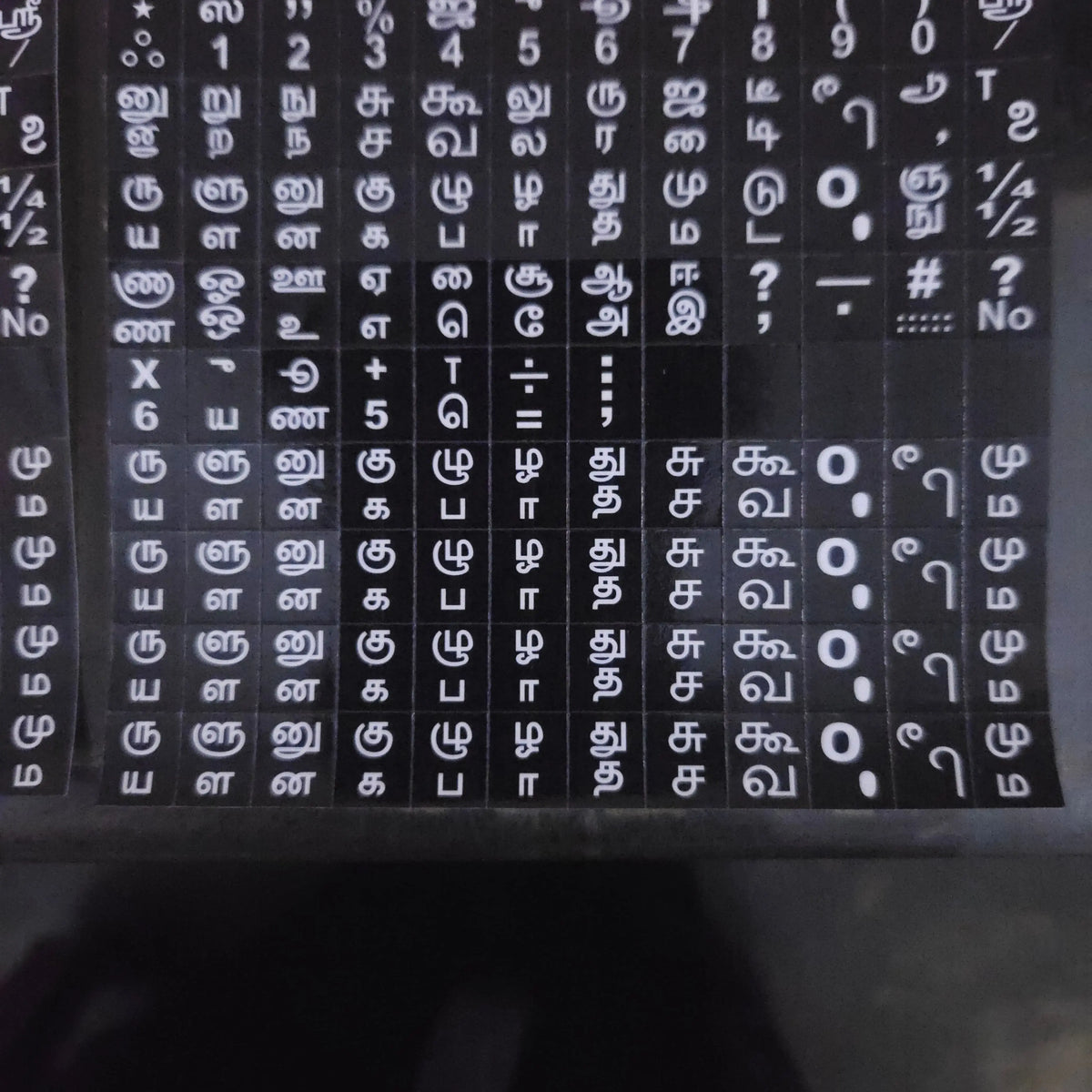 Typewriter Keytop Sticker Set