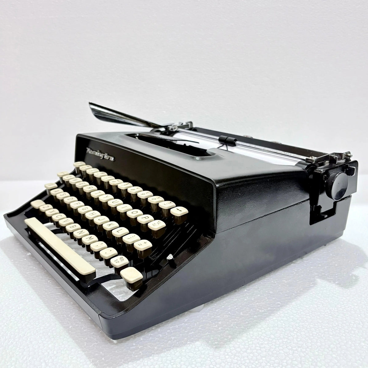 Remington Monarch Typewriter Obsidian Black