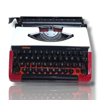 Brother Deluxe 220 Swiss Portable Typewriter