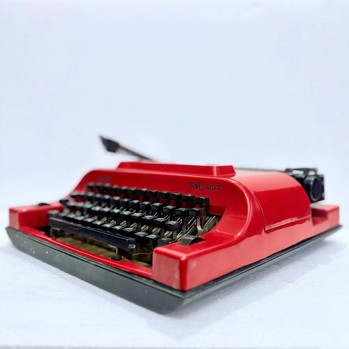 Remington Cosmic Red Travel Riter Typewriter