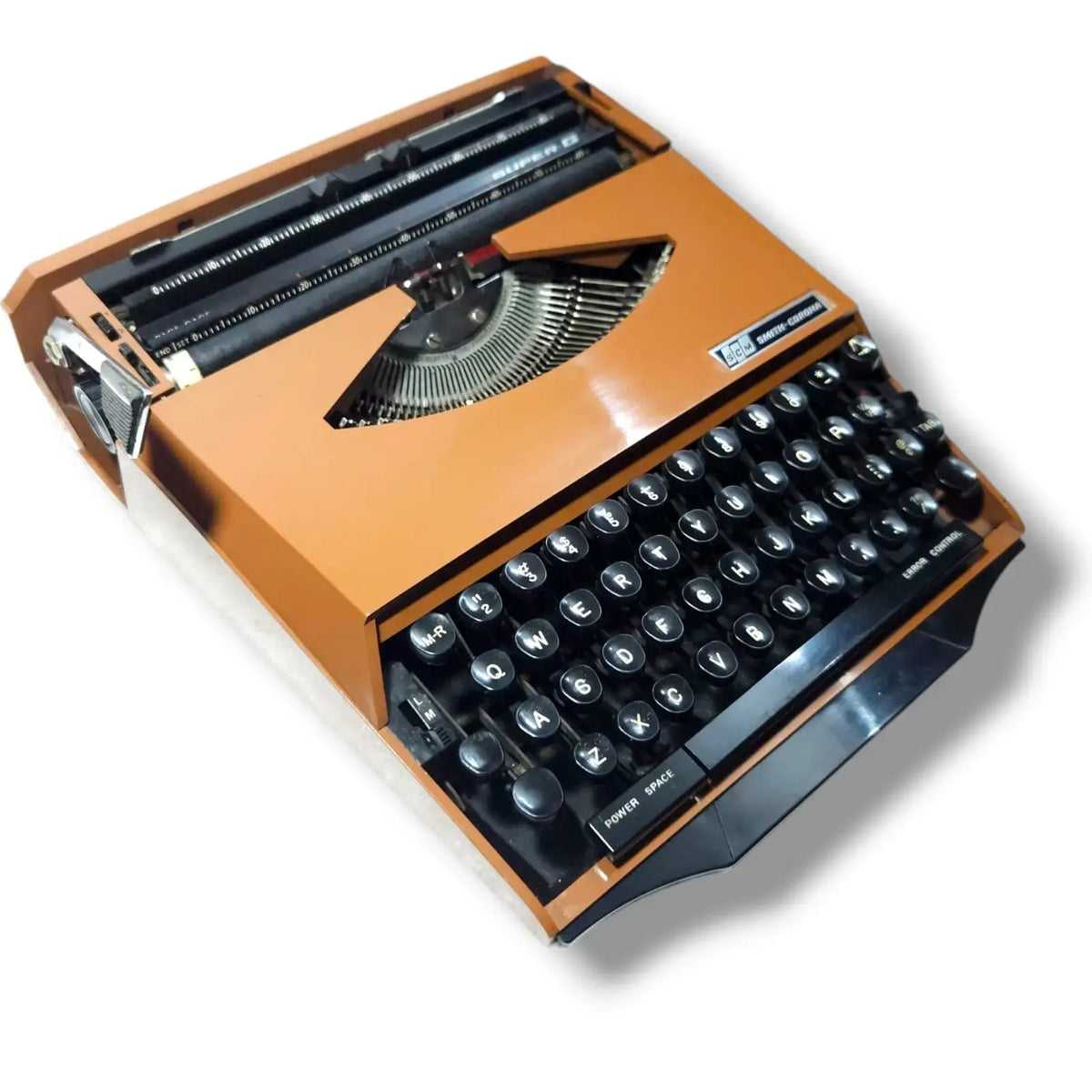 Vintage Corona typewriter rear mechanism view restored typing machine by RR Typewriter Mart