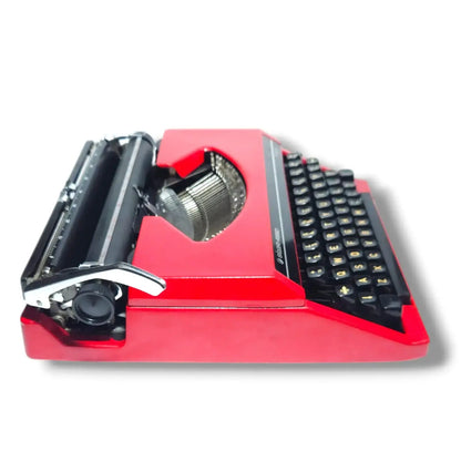 Silver Reed Cherry Red Typewriter