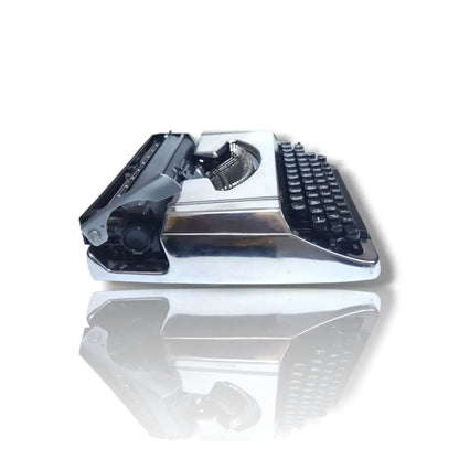 Brother 220 Deluxe Chrome Portable Typewriter