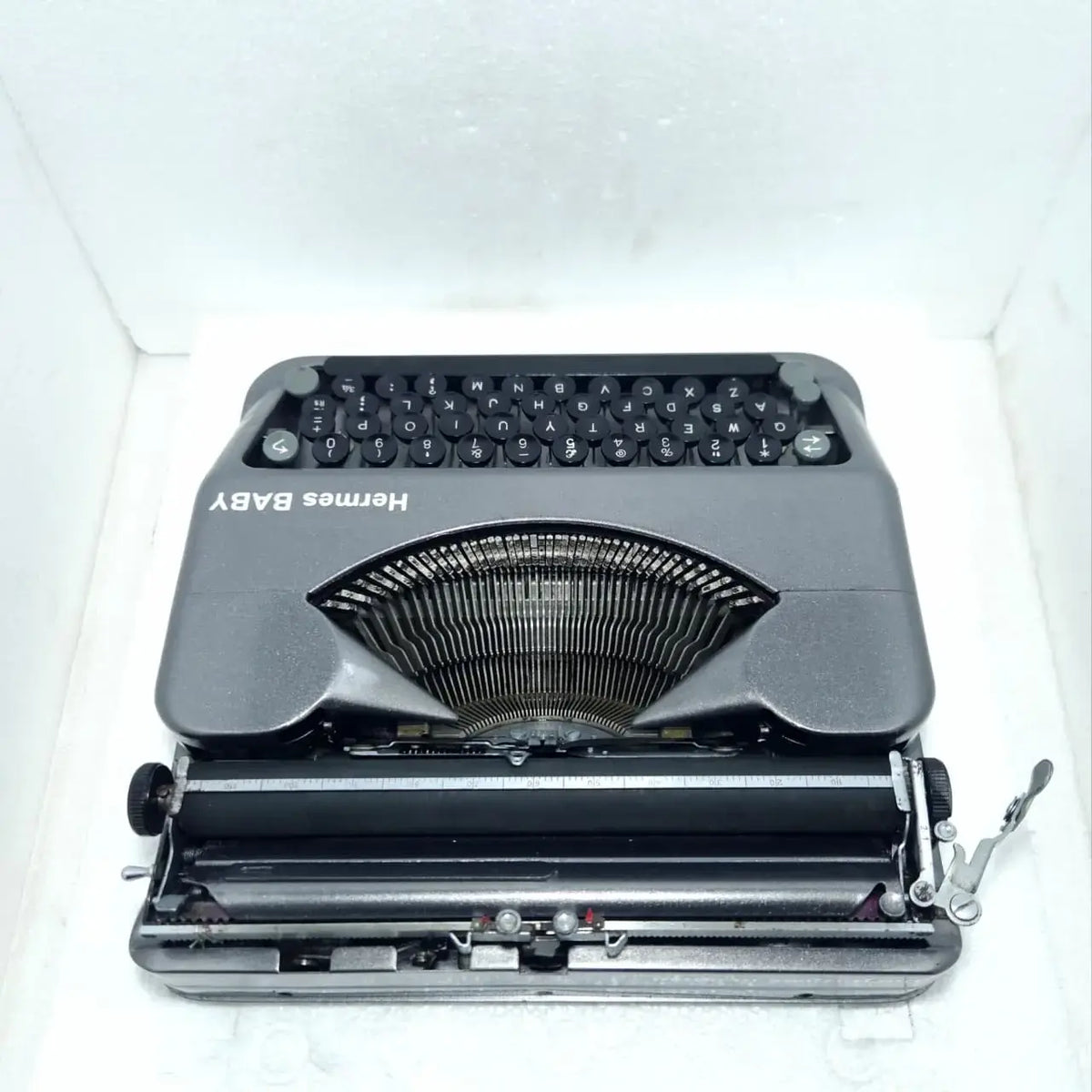 Platinum Hermes Baby Typewriter