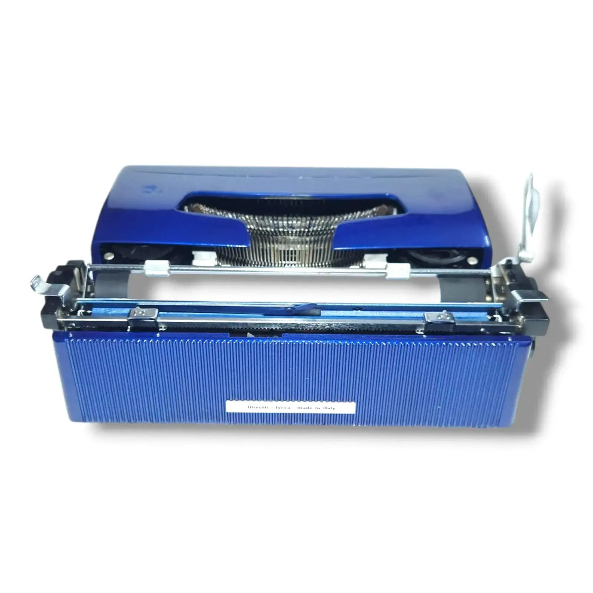 Olivetti Lettera 32 Lightening Blue Typewriter