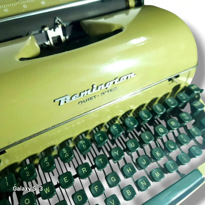 Remington Quiet Riter Olive Green Typewriter
