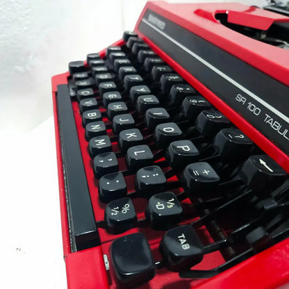 Ruby Silver Reed Sr 100 Tabulator Typewriter
