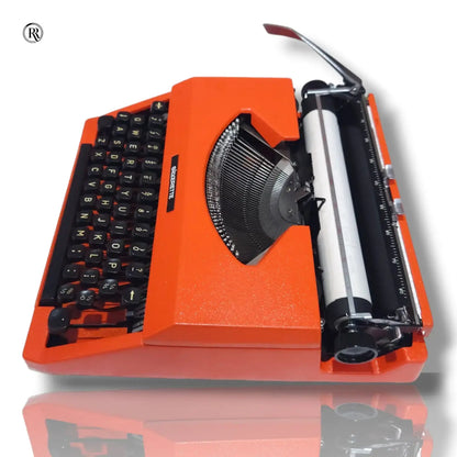 Silver Reed Silverette Cosmic Orange Typewriter