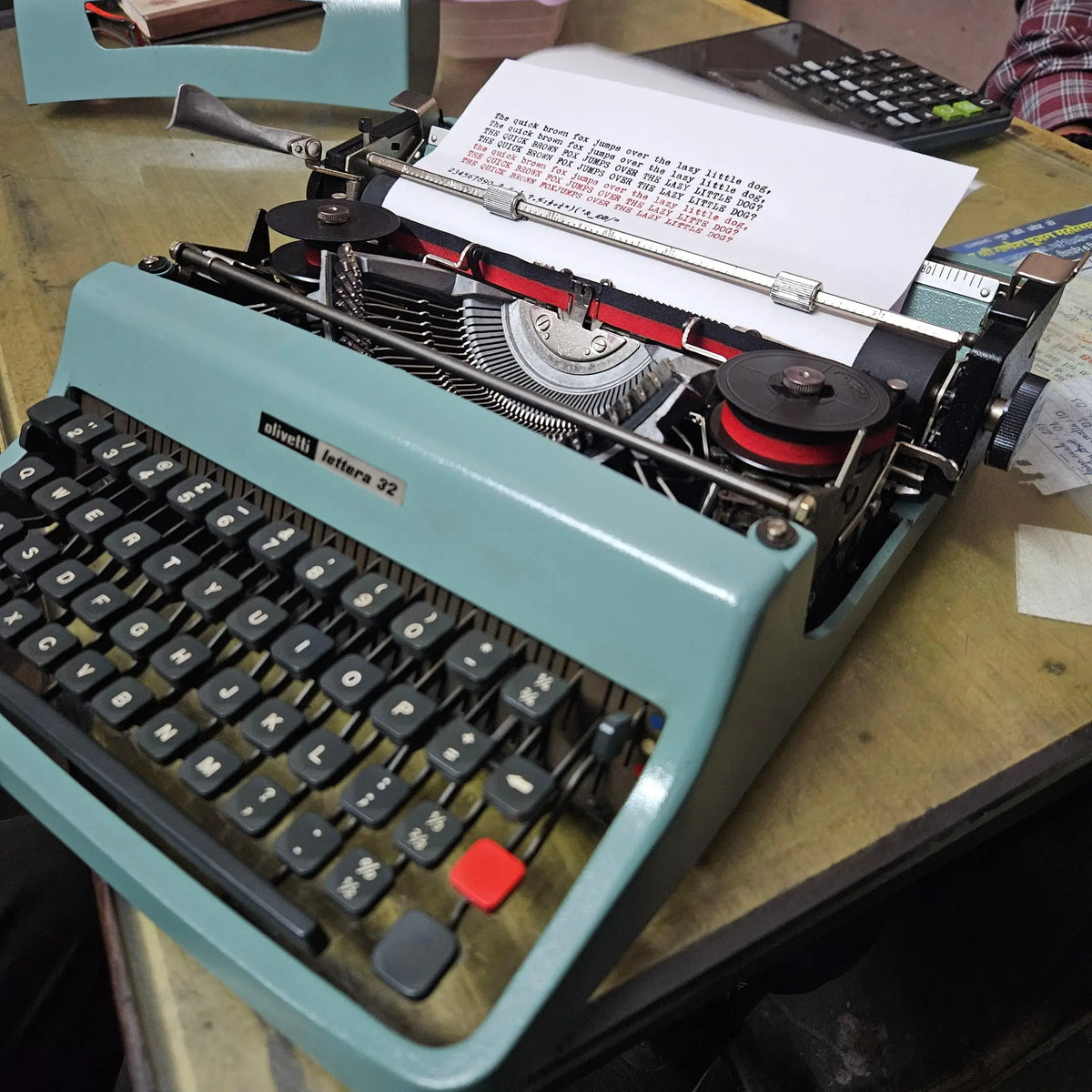 Red Black Typewriter Ribbon Cartridge