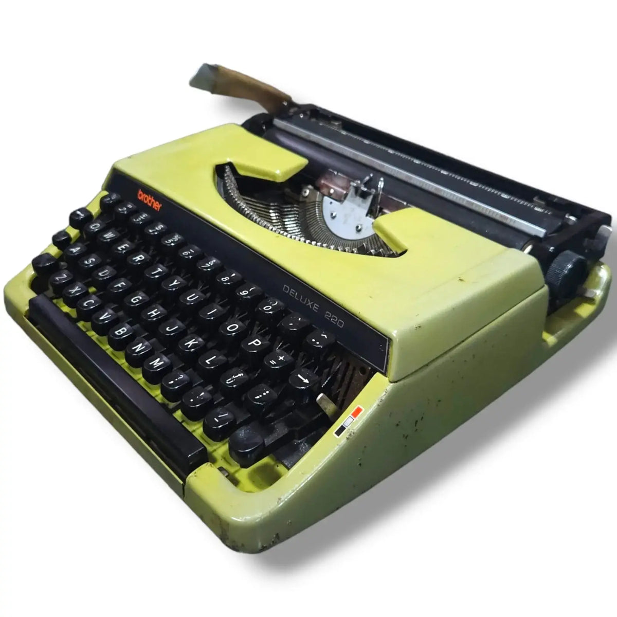 Brother Deluxe 220 Olive Typewriter