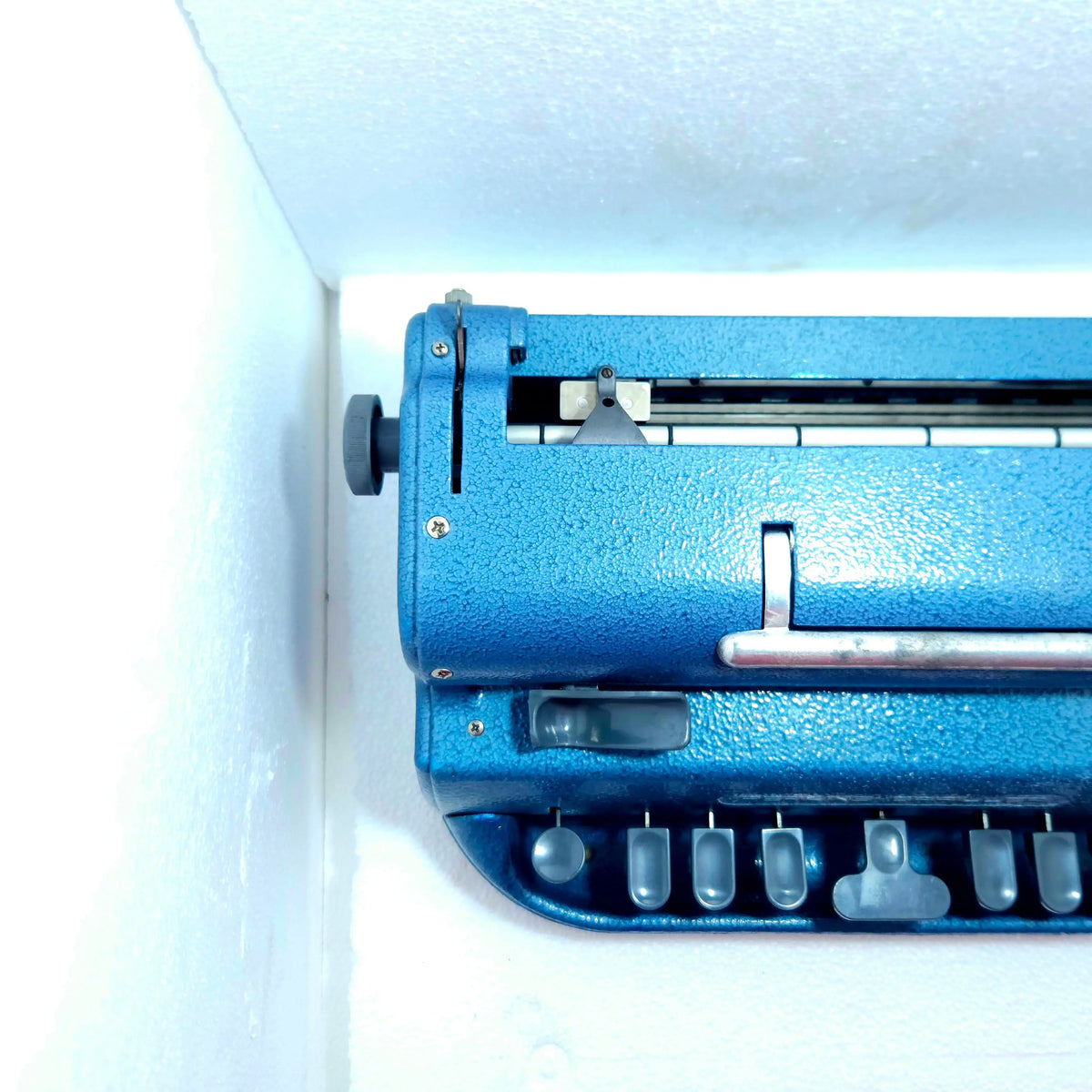 Blue Perkins Braille Manual Typewriter
