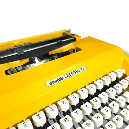 Olivetti Lettera 25 Yellow Gold Typewriter