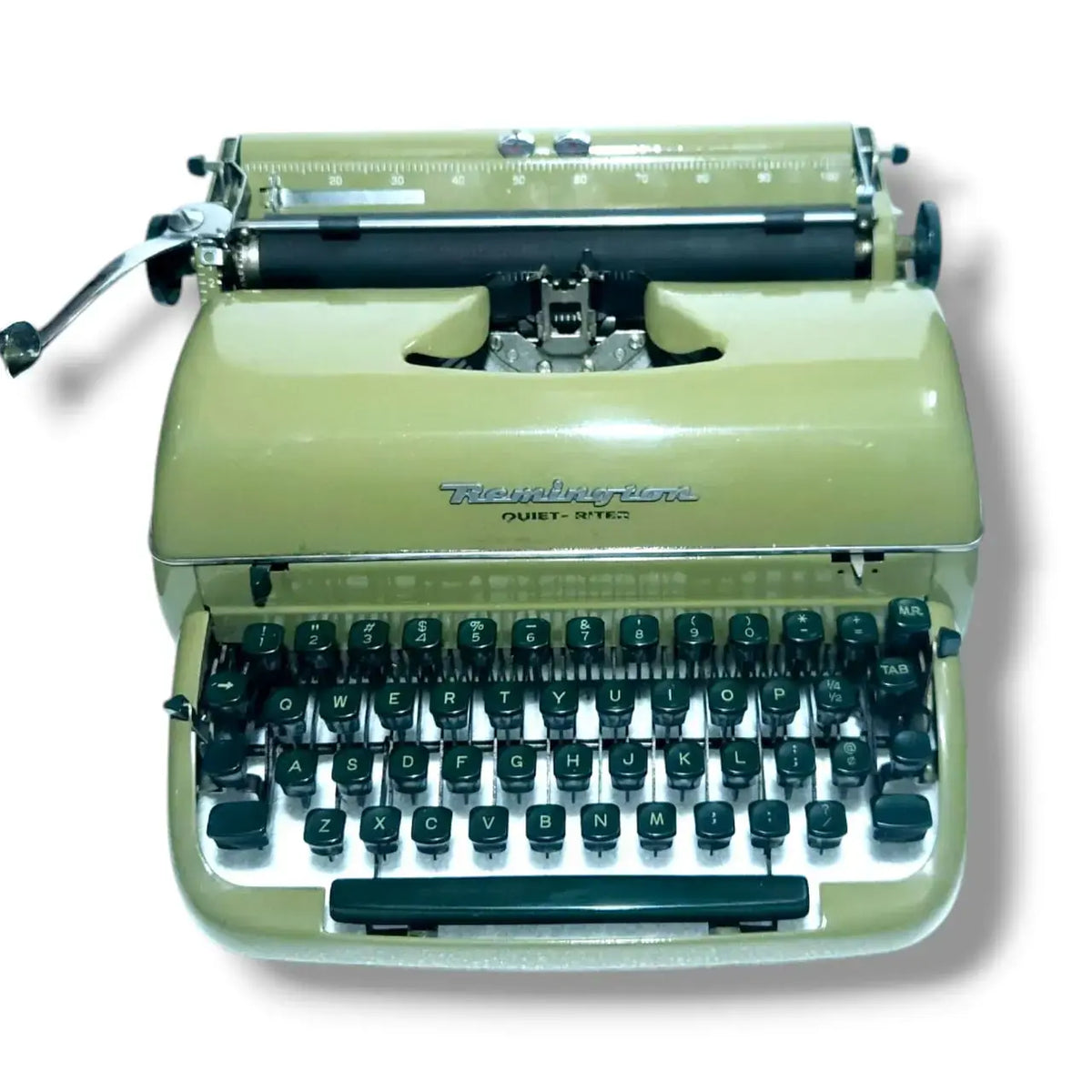 Remington Quiet Riter Olive Green Typewriter