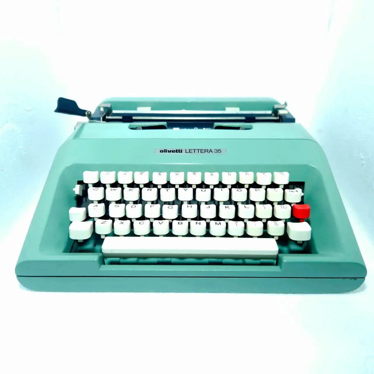 Olivetti Lettera 35 British Green Typewriter