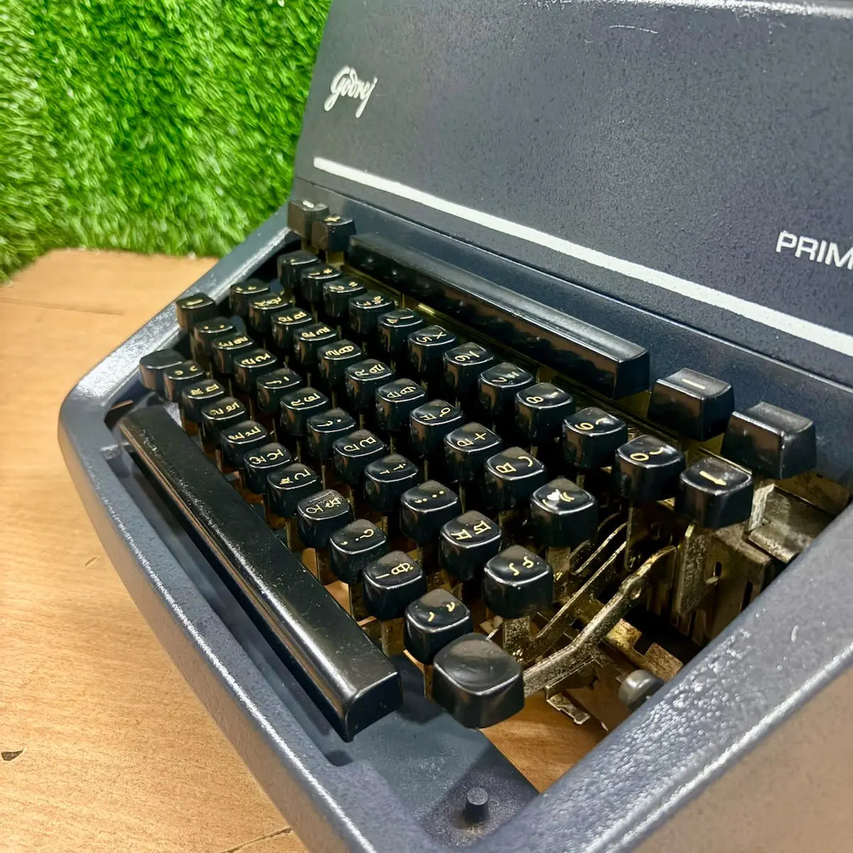 Godrej Prima Punjabi typing machine with Gurmukhi keyboard, professionally prepared by RR Typewriter Mart
