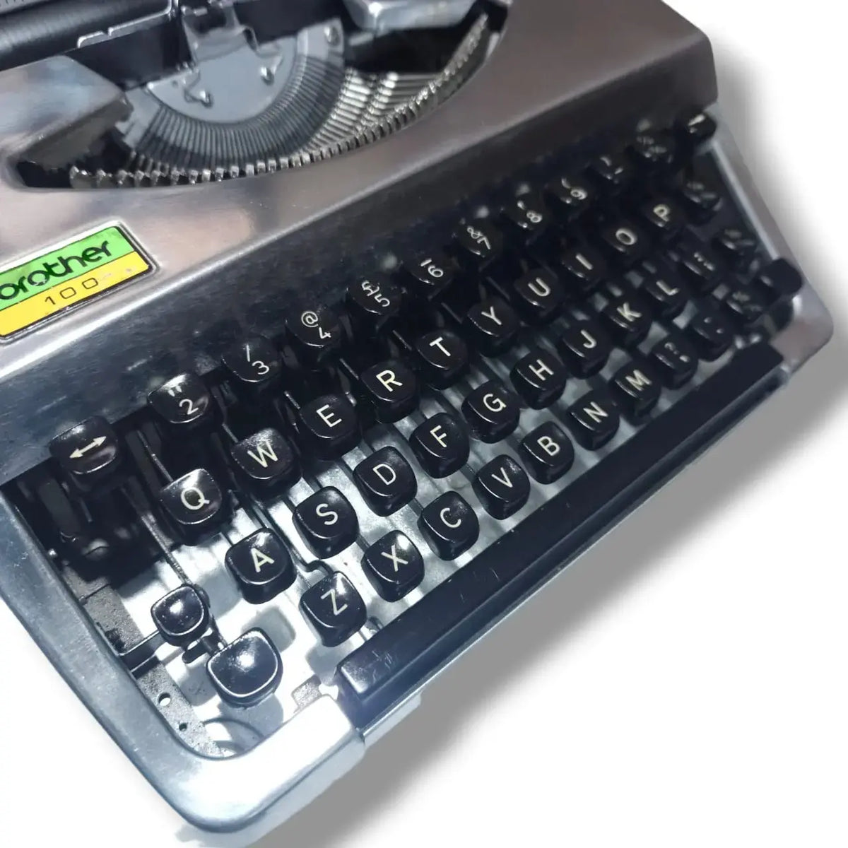Brother 100 Deluxe Chrome Typewriter