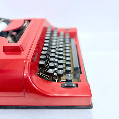 Remington Cosmic Red Travel Riter Typewriter