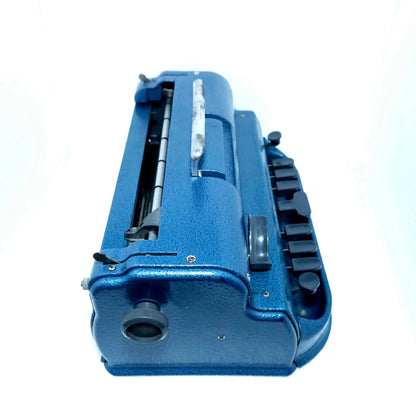 Blue Perkins Braille Manual Typewriter