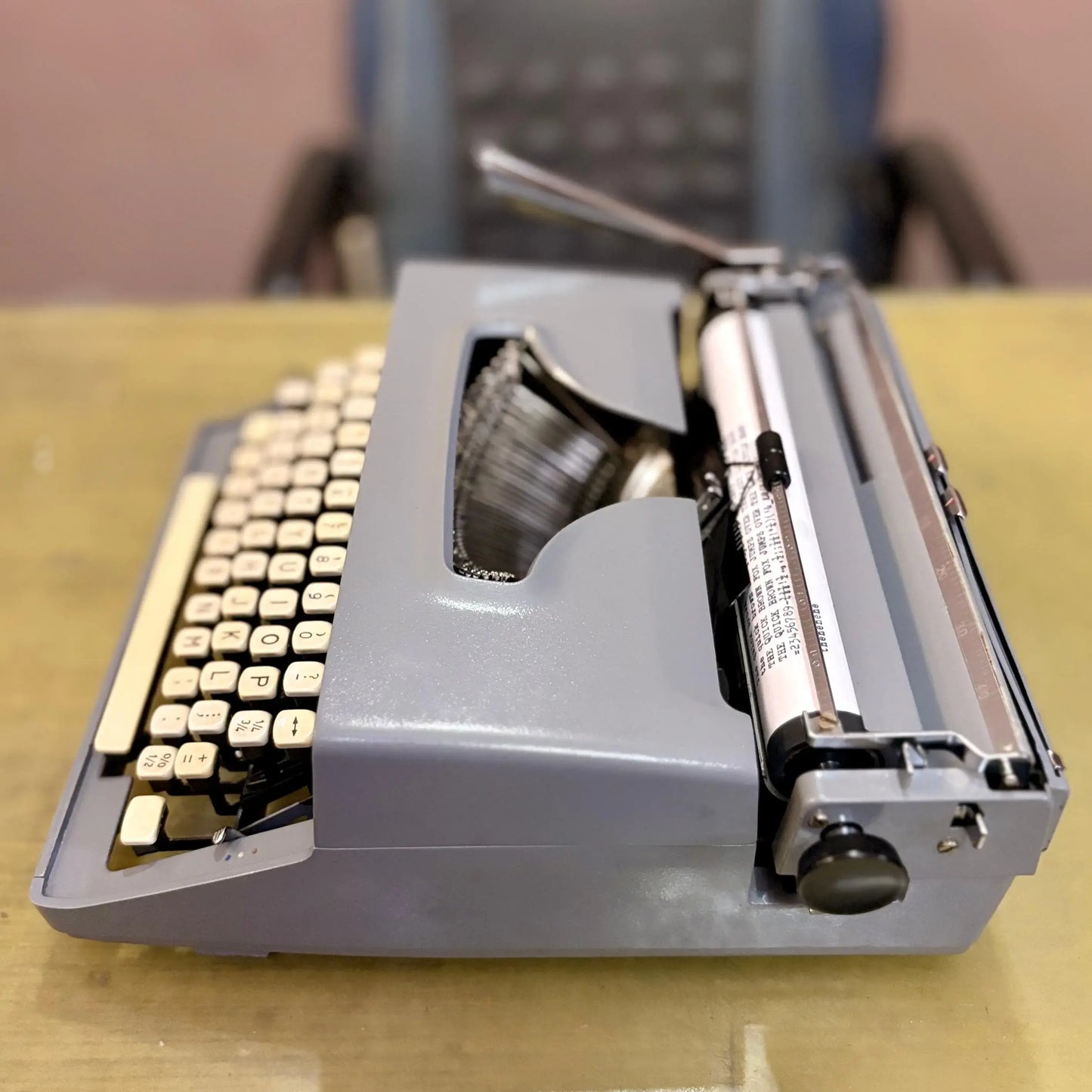 Remington Monarch Ash Grey Typewriter