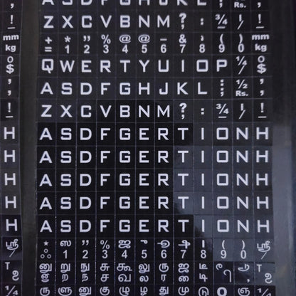 Typewriter Keytop Sticker Set