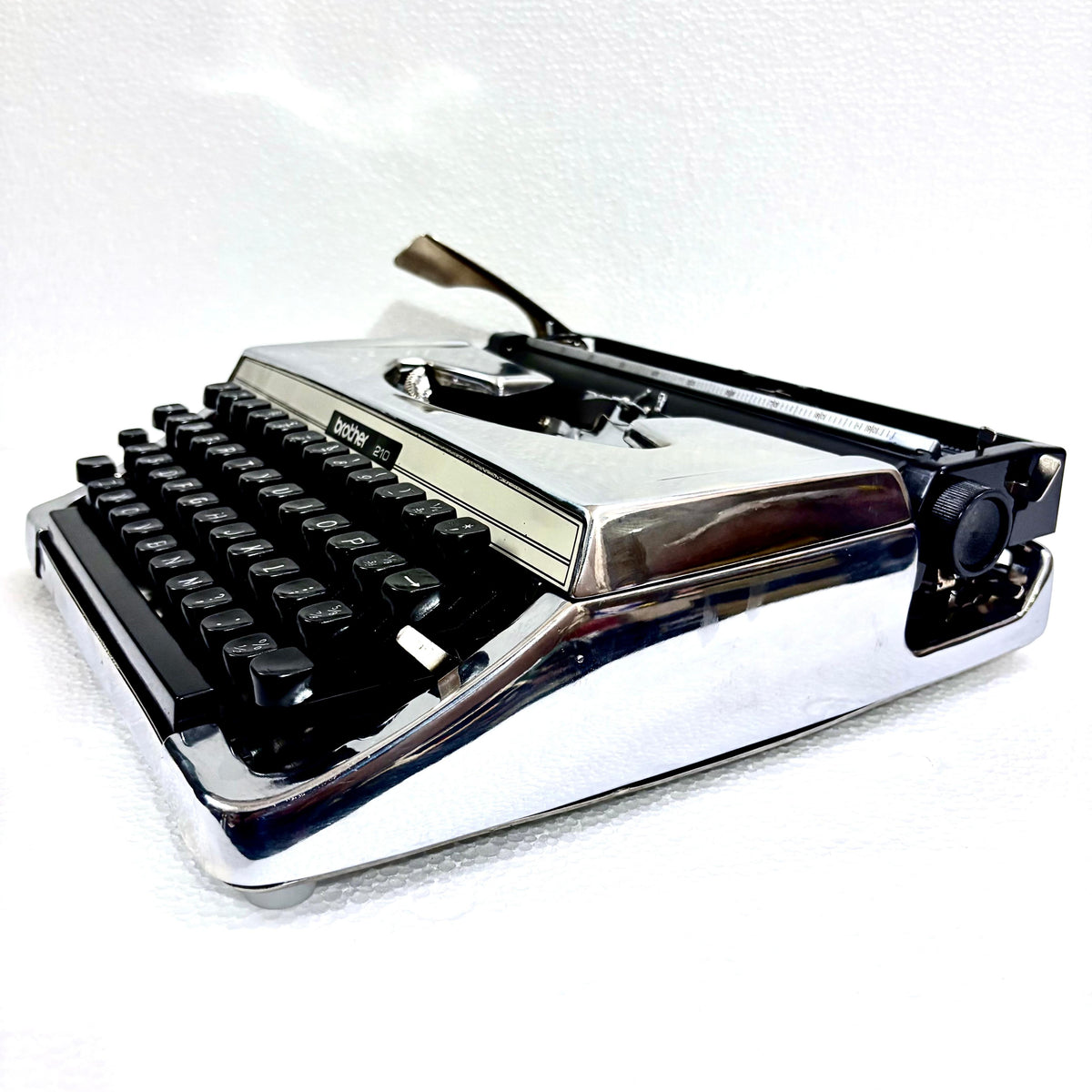 Buy Brother 210 mirror chrome typewriter, professionally restored by RR Typewriter Mart India for writers