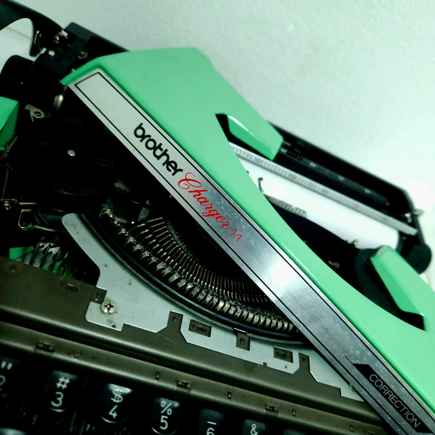 Brother Charger 11 Electric Green Typewriter