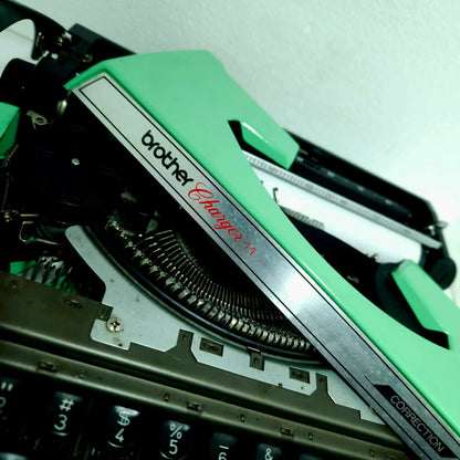 Brother Charger 11 Electric Green Typewriter