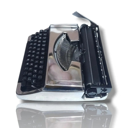 Brother 220 Deluxe Chrome Portable Typewriter
