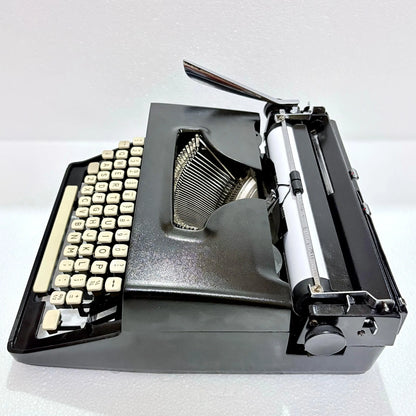 Remington Monarch Typewriter Obsidian Black