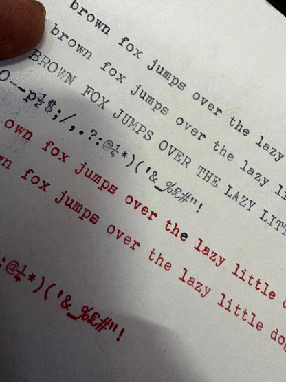 Red Black Typewriter Ribbon Cartridge