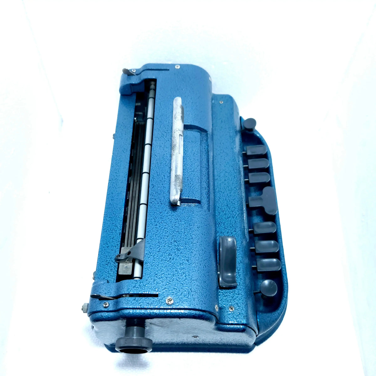 Blue Perkins Braille Manual Typewriter