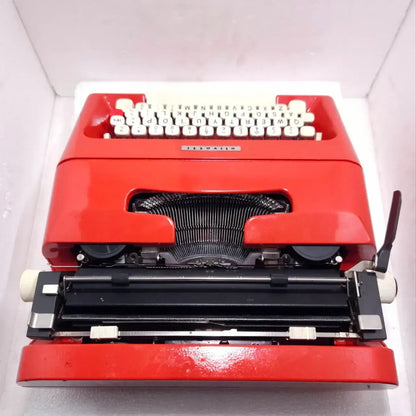 Olivetti Lettera 35 Typewriter Scarlet Red