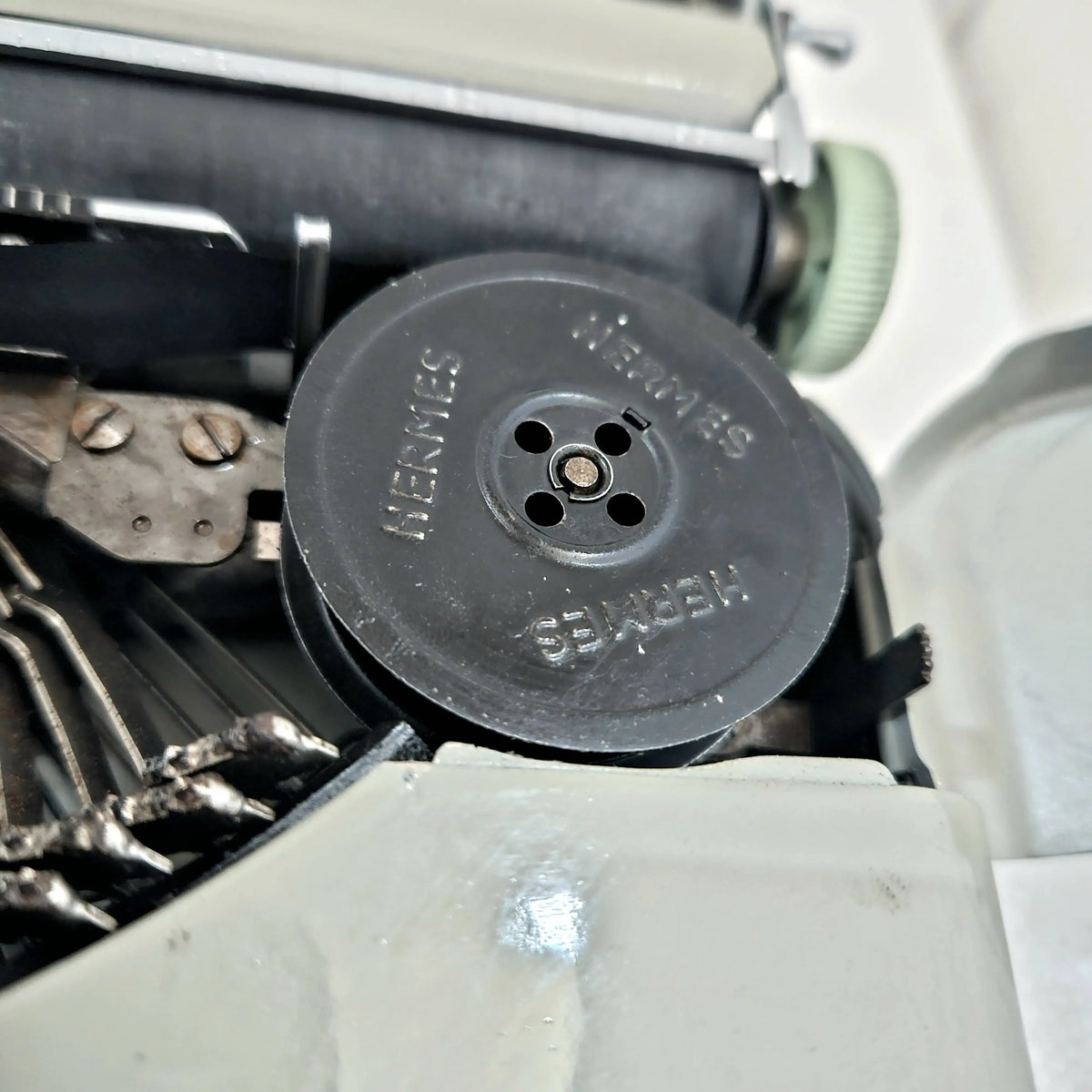 Hermes Baby Typewriter Sage Green