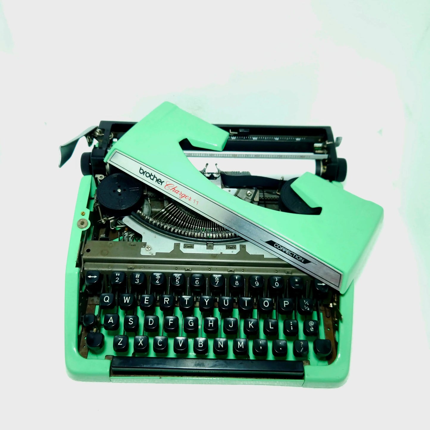 Brother Charger 11 Electric Green Typewriter