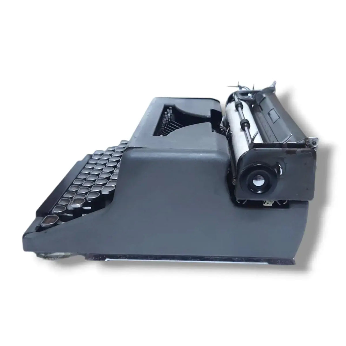Full rear angle Royal Quiet Deluxe portable typewriter – imported typewriter seller India