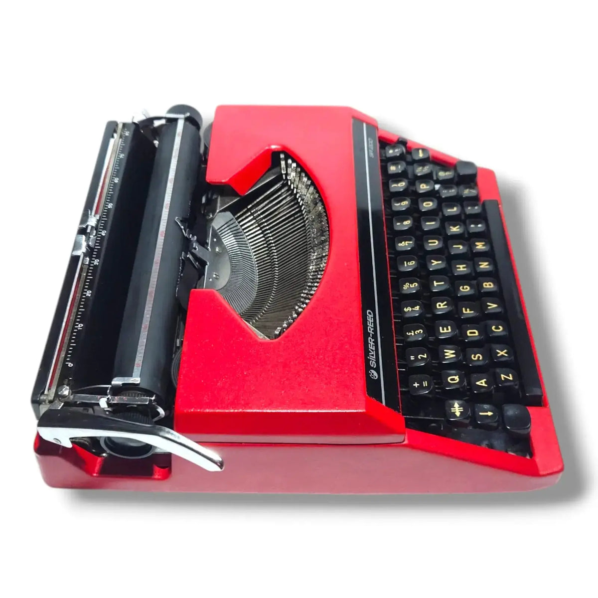 Silver Reed Cherry Red Typewriter