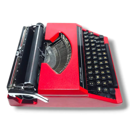 Silver Reed Cherry Red Typewriter