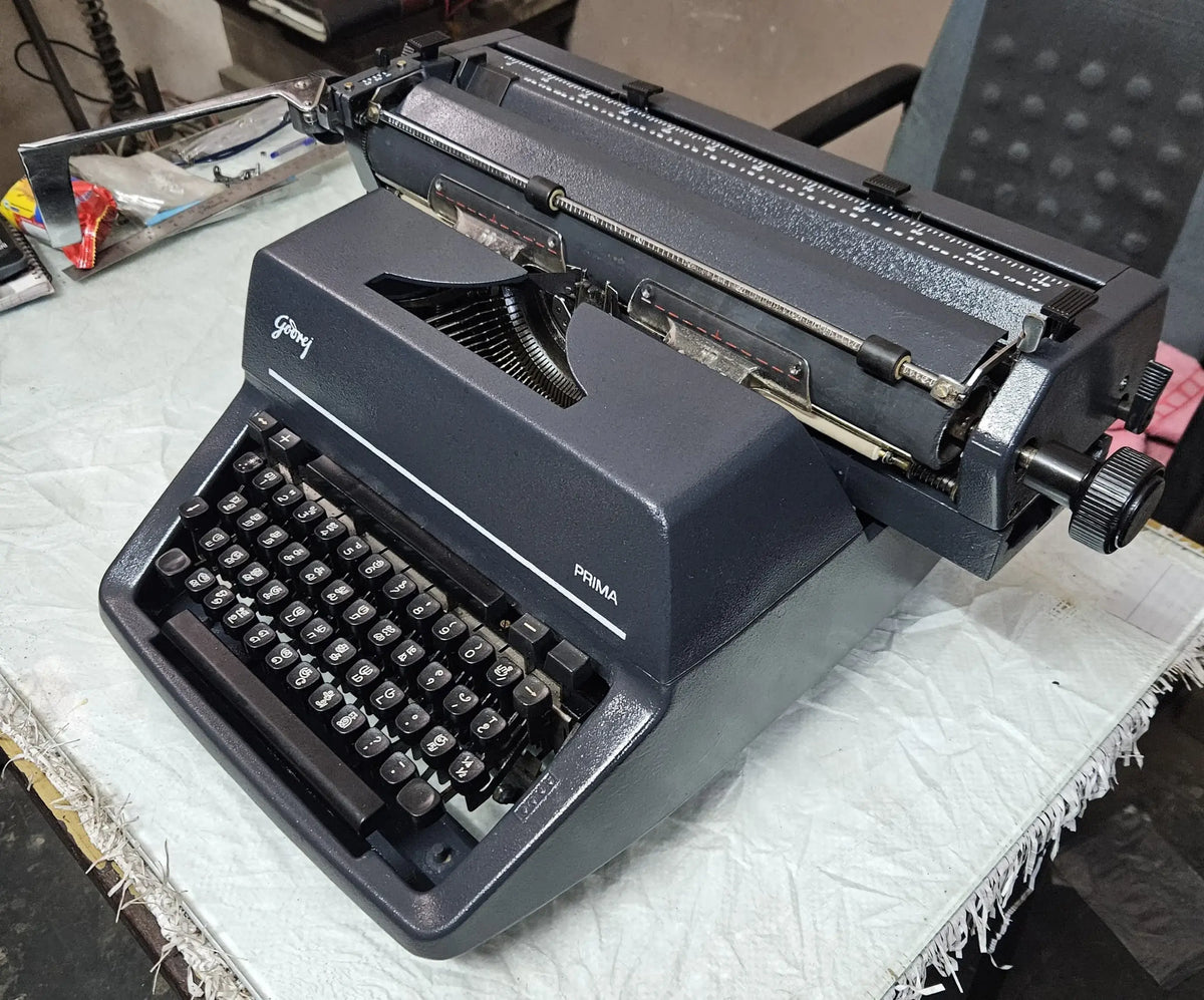 Godrej Prima Original Tamil Brief Typewriter Full Grey Edition