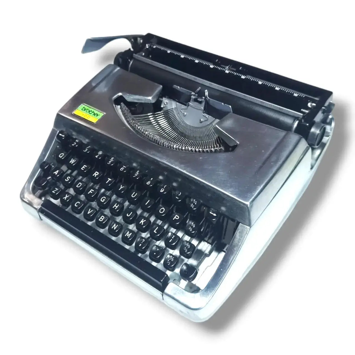 Brother 100 Deluxe Chrome Typewriter