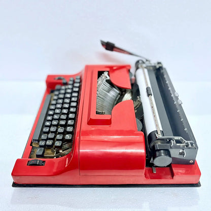 Remington Cosmic Red Travel Riter Typewriter