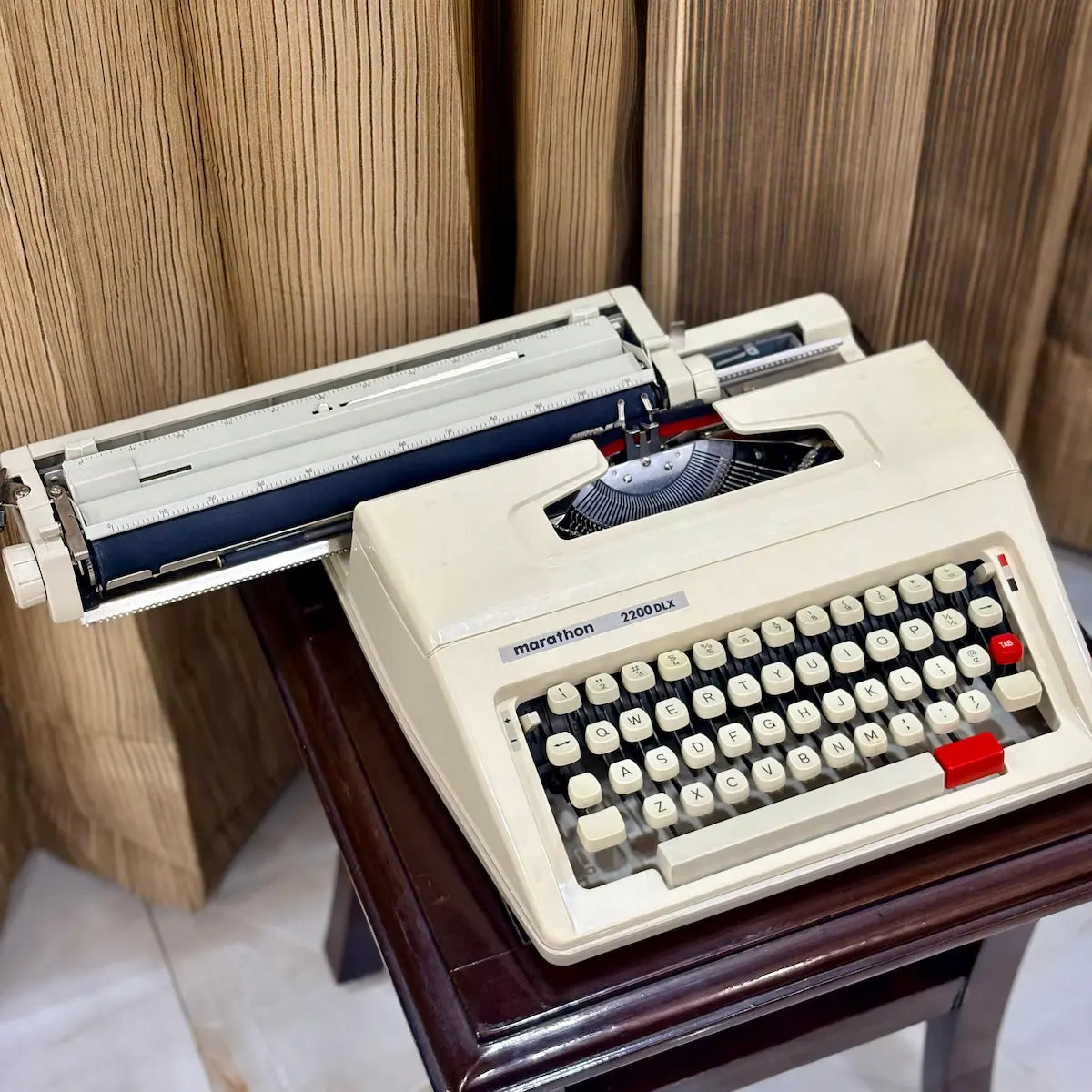 Brand new typewriter India, Marathon 2200 DLX unused manual mechanical writing machine, RR Typewriter Mart online
